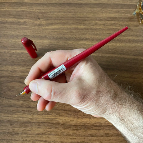 Platinum Desk Pen Red in Hand