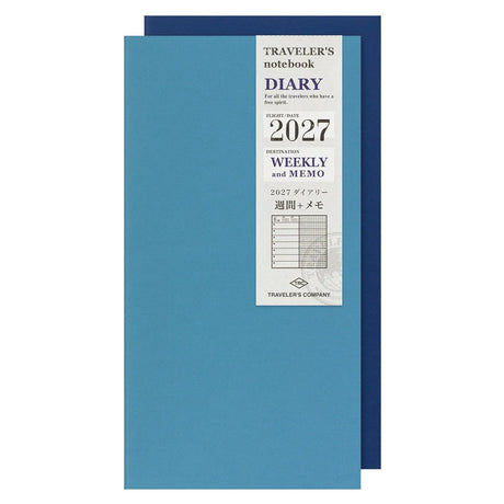 TRAVELER'S Company 2027 Diaries Weekly + Memo Layout Cover