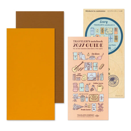 TRAVELER'S Company 2027 Diaries Weekly Vertical Layout Cover and Packaging