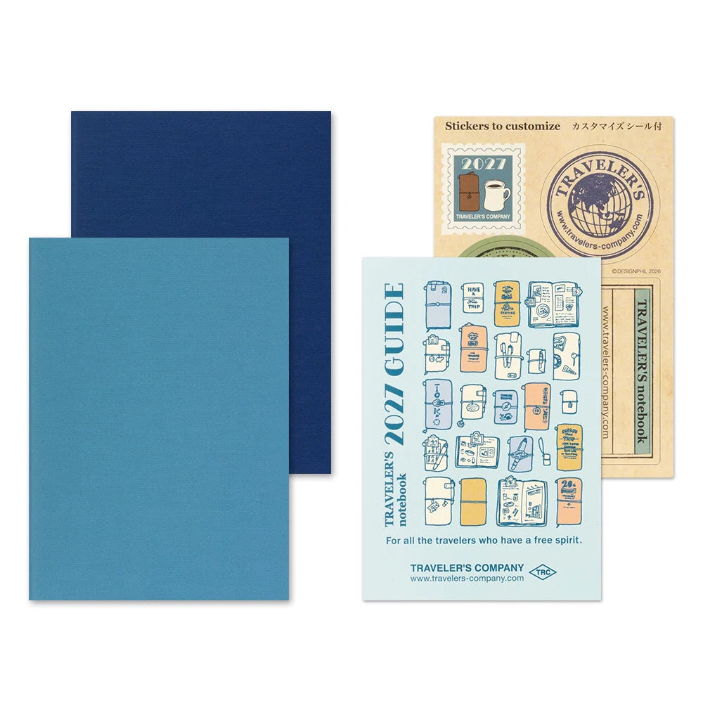 2027 TRAVELER'S Company Weekly Diary Passport Size Cover Inserts