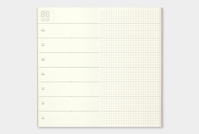 TRAVELER'S Notebook Standard Planner Refills Weekly + Memo Interior