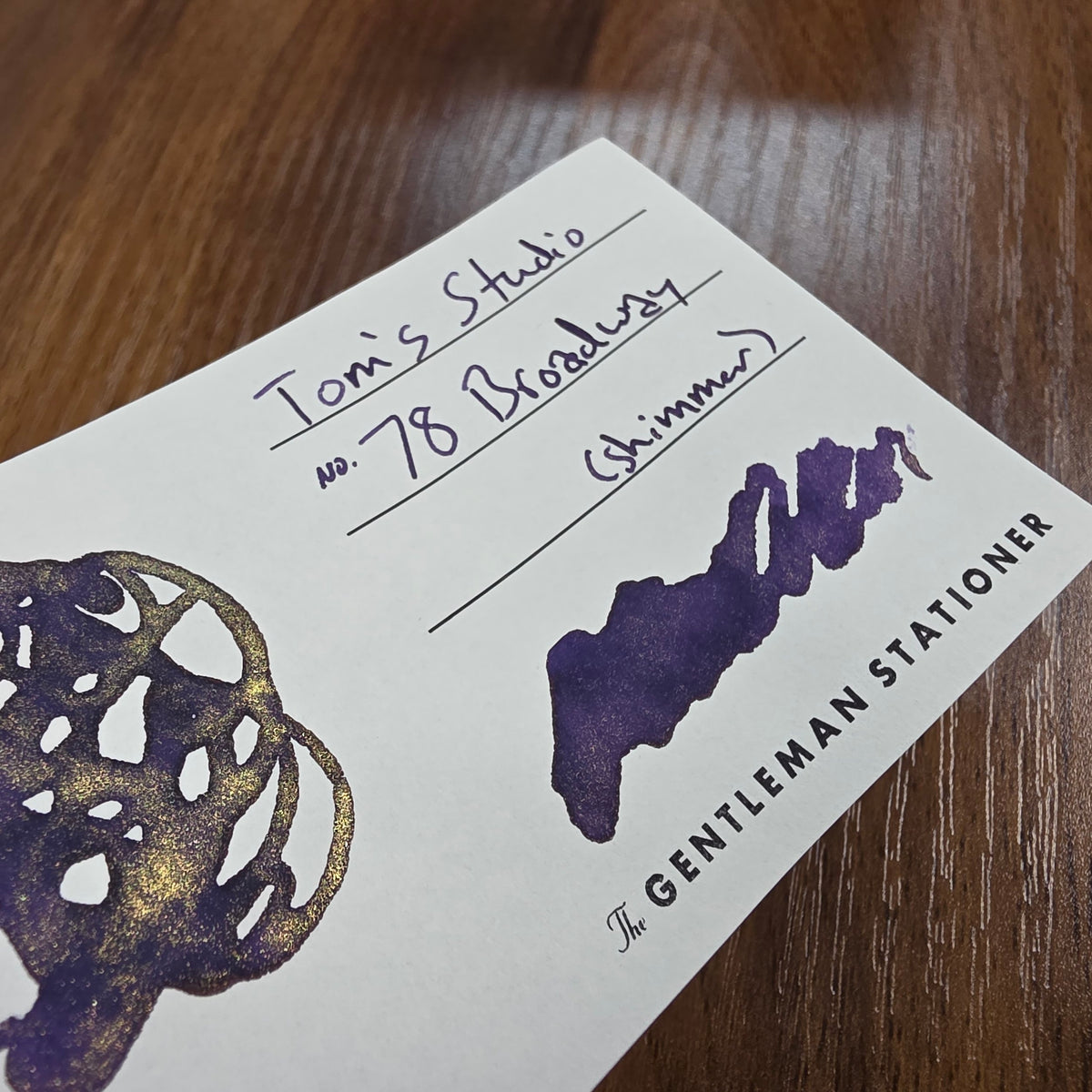 Tom's Studio Bottled Shimmer Ink No. 78 Broadway