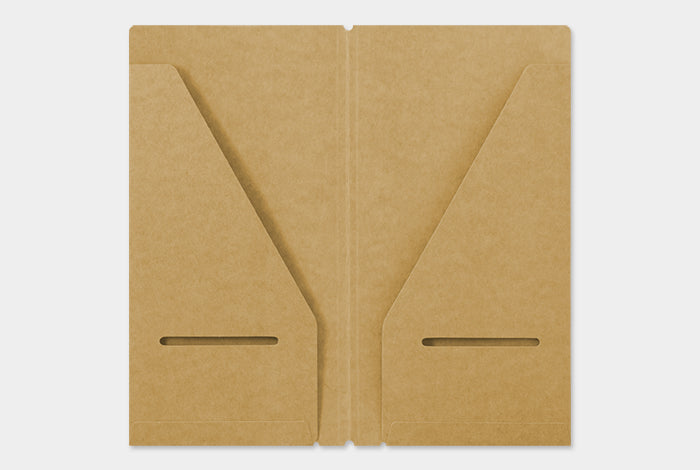 TRAVELER'S Notebook Kraft Folder Standard Open