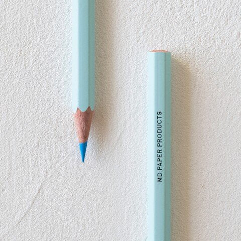 MD Colored Pencils Sharpened Blue