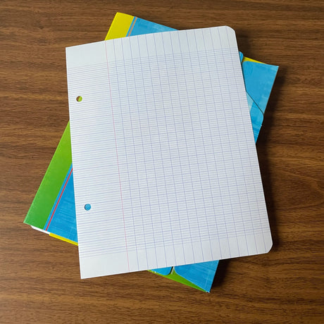 Clairefontaine Seyes-Ruled Looseleaf Paper A5 Single Sheet open