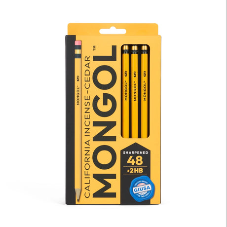 Mongol #2 Woodcase pencils 48-pack image on a white background