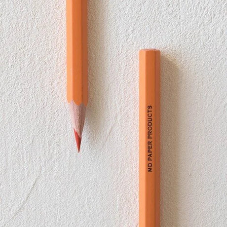 MD Colored Pencils Sharpened Orange