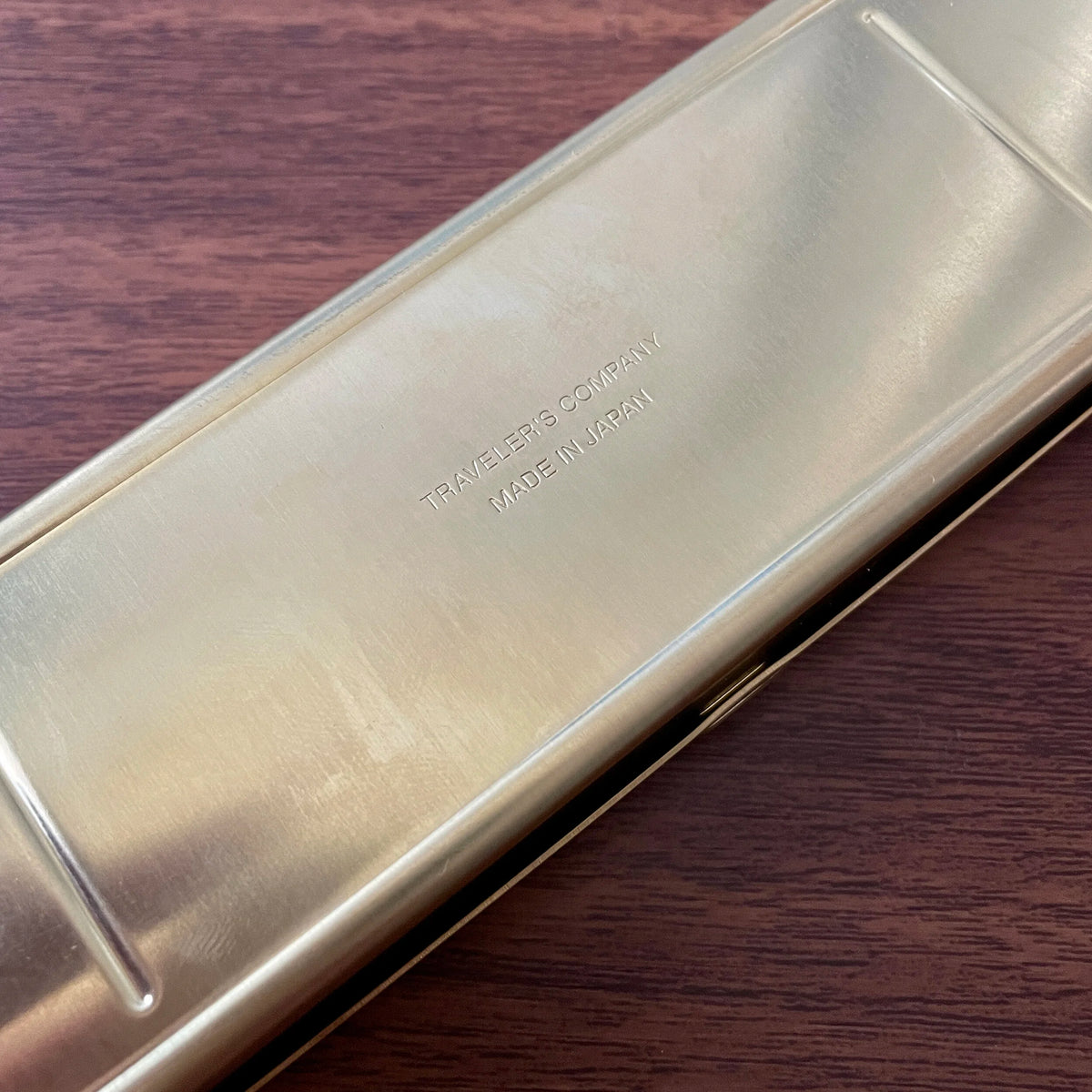 TRAVELER'S Company Brass Pen Case Imprint on Bottom