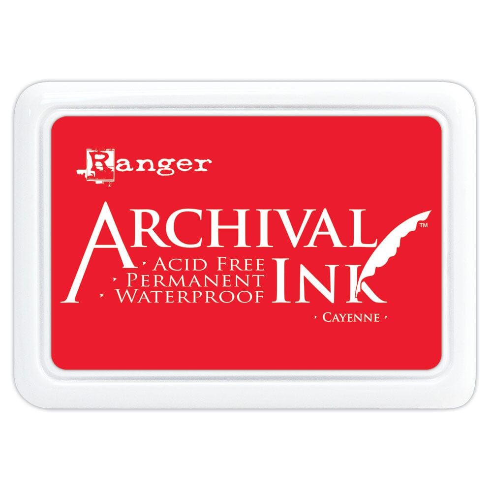 Ranger Ink Archival Ink Pads in Cayenne Bright Red Ink