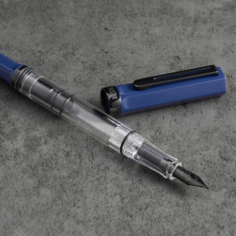 TWSBI Slate Blue + Onyx Fountain Pen