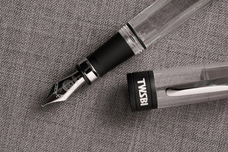 TWSBI Diamond 580 ALR Black Uncapped on Cloth