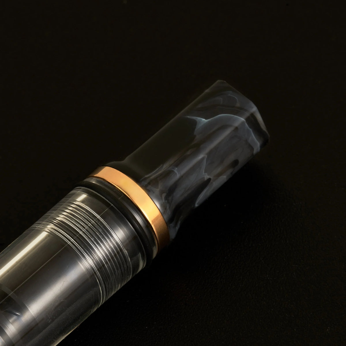 TWSBI ECO Black Marble + Bronze Fountain Pen Blind Cap
