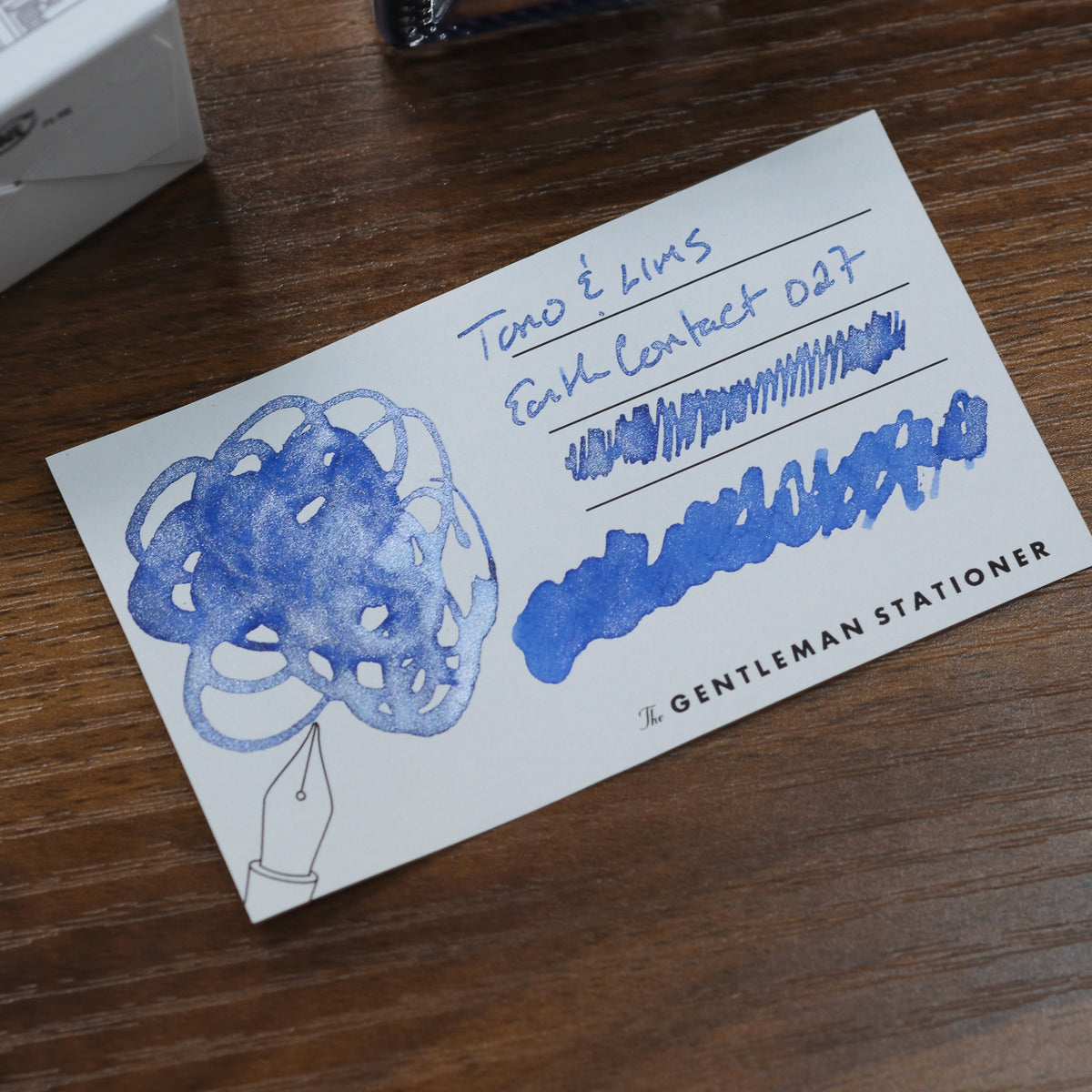 Tono & Lims Earth Contact Series Inks NO. 27 Sodalite Swatch