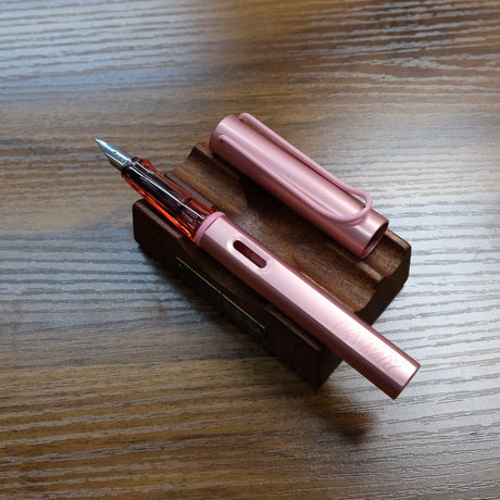 Lamy AL-Star Flamingo Fountain Pen Uncapped
