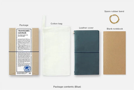 TRAVELER'S Notebook Standard Size Starter Kit Blue Kit