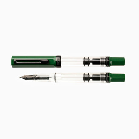 TWSBI ECO Irish Green + Onyx Fountain Pen Capped