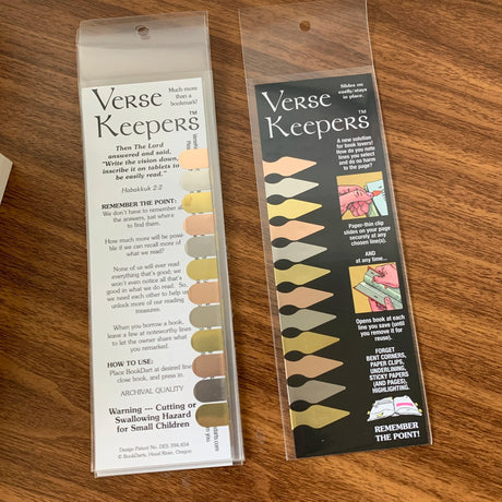 Book Darts Bookmark Sleeve 12-Dart Verse Keepers Bible Themed