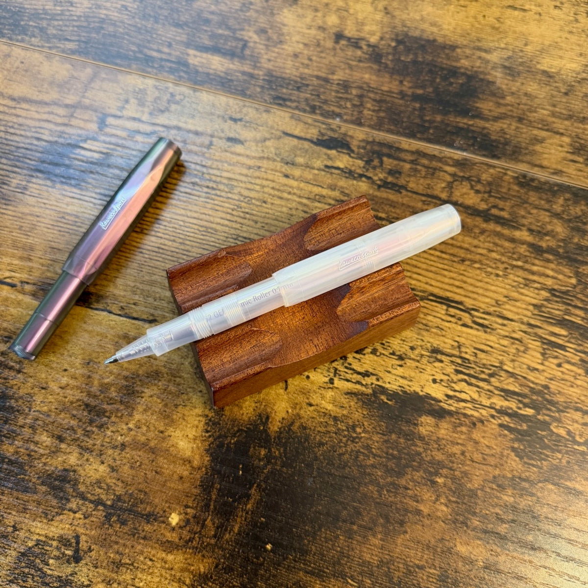 Kaweco Lunar Sport Rollerball in Lunar Light Purple Posted on Pen Stand