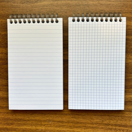 Clairefontaine Top-Bound Reporter's Notebook lined vs Grid ruling comparison