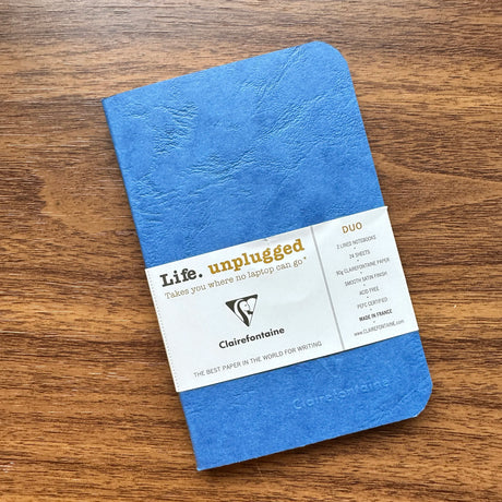 Clairefontaine Life.Unplugged A7 Pocket Notebooks Blue