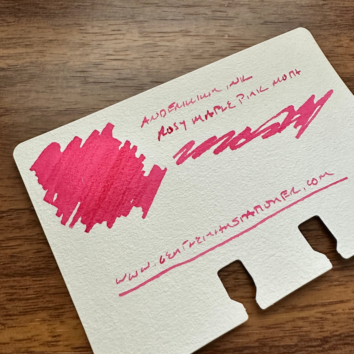 Anderillium Ink Rosy Maple Pink Moth Swatch