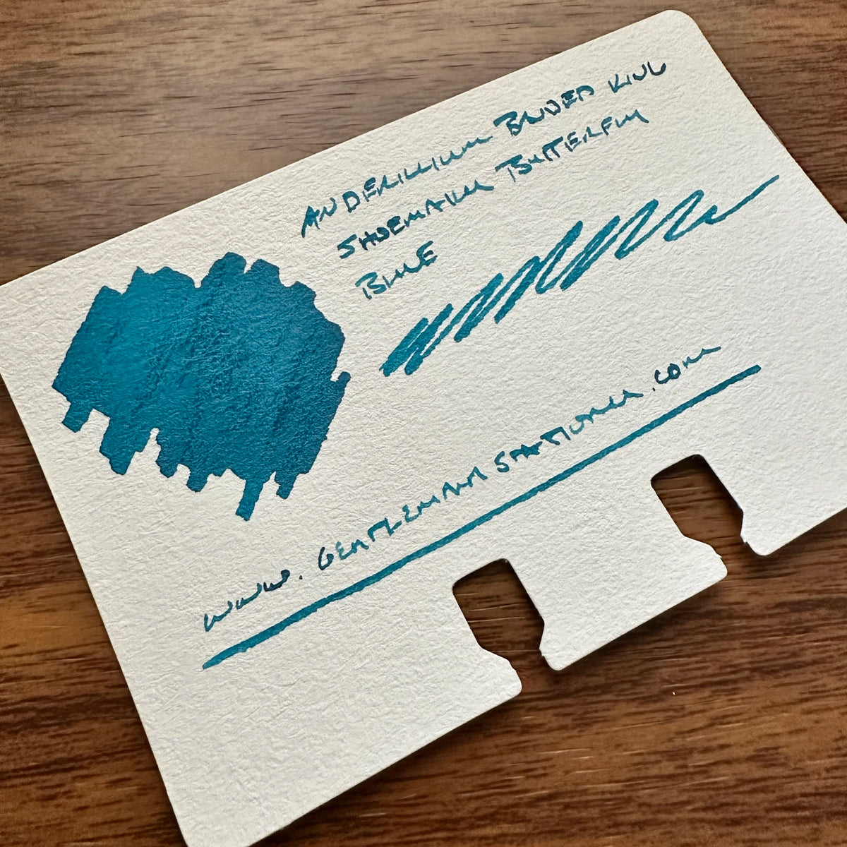 Anderillium Ink Banded King Shoemaker Butterfly Blue Swatch