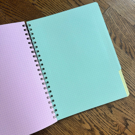 Clairefontaine Four-Subject Spiral Notebook 225-pages Green Paper