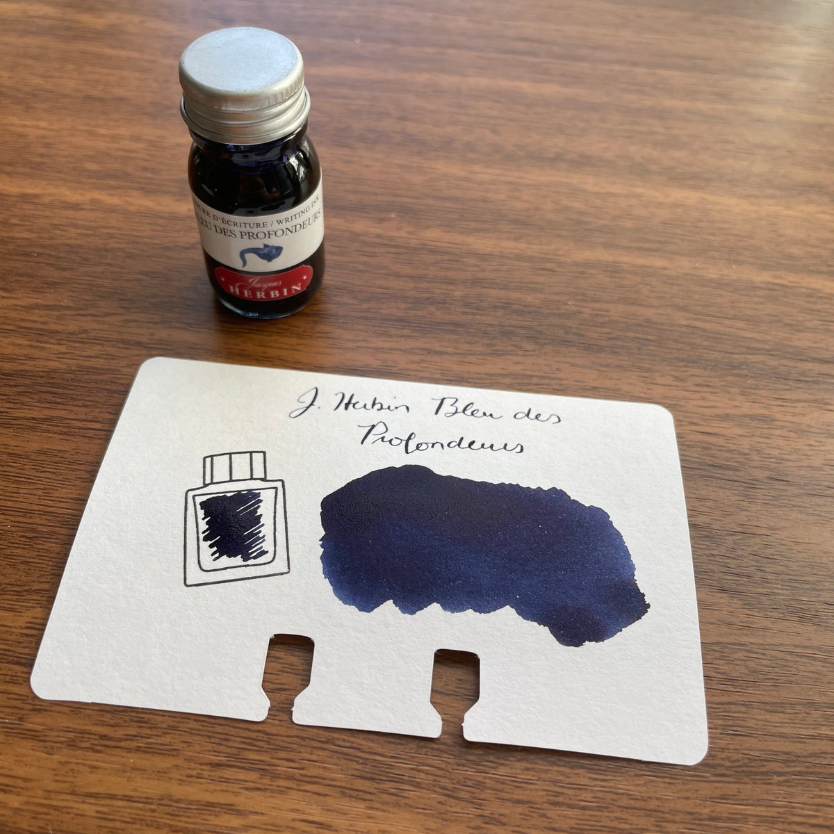 Herbin Fountain Pen Ink Standard Color Blue de Profondeurs