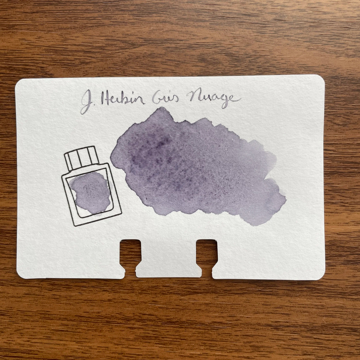 Herbin Fountain Pen Ink Standard Color Gris Nuage Swatch