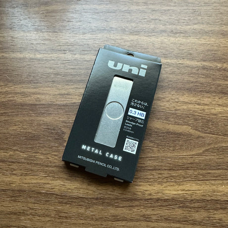 Uni Mechanical Pencil Lead Metal Case