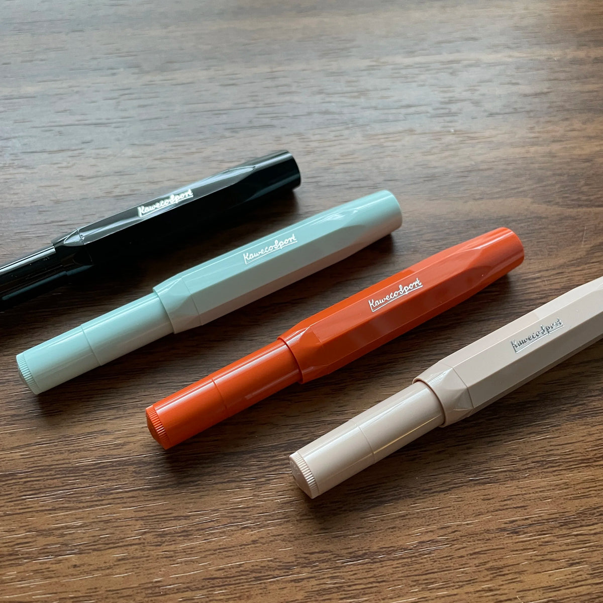 Kaweco Skyline Sport Fountain Pens Arrayed in Colors