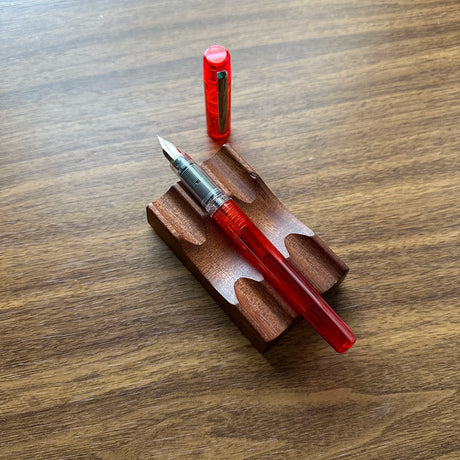 Platinum Prefounte Fountain Pens Orange Uncapped
