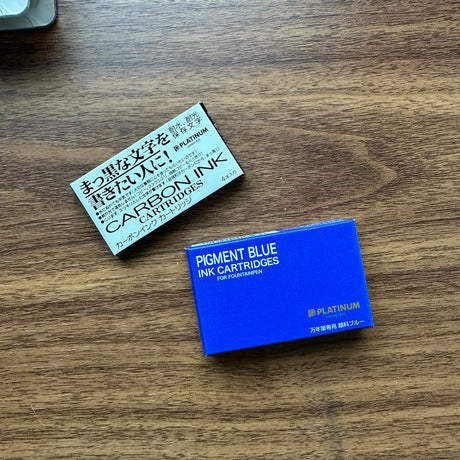 Platinum Ink Cartridges Carbon Permanent Inks (Pigment Blue and Carbon Black)