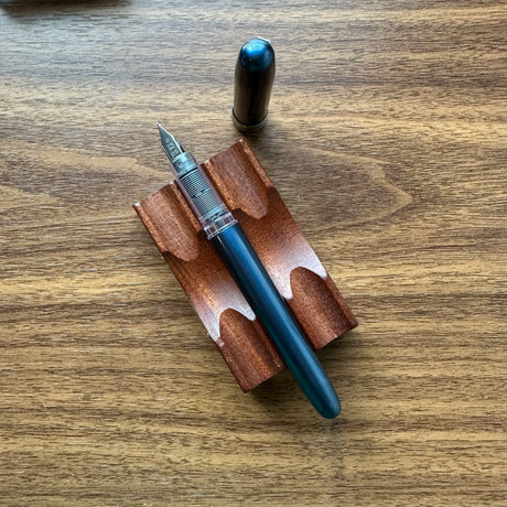 Platinum Prefounte Fountain Pens Blue Uncapped