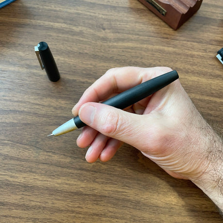Lamy 2000 Fountain Pen (Makrolon) Unposted in Hand