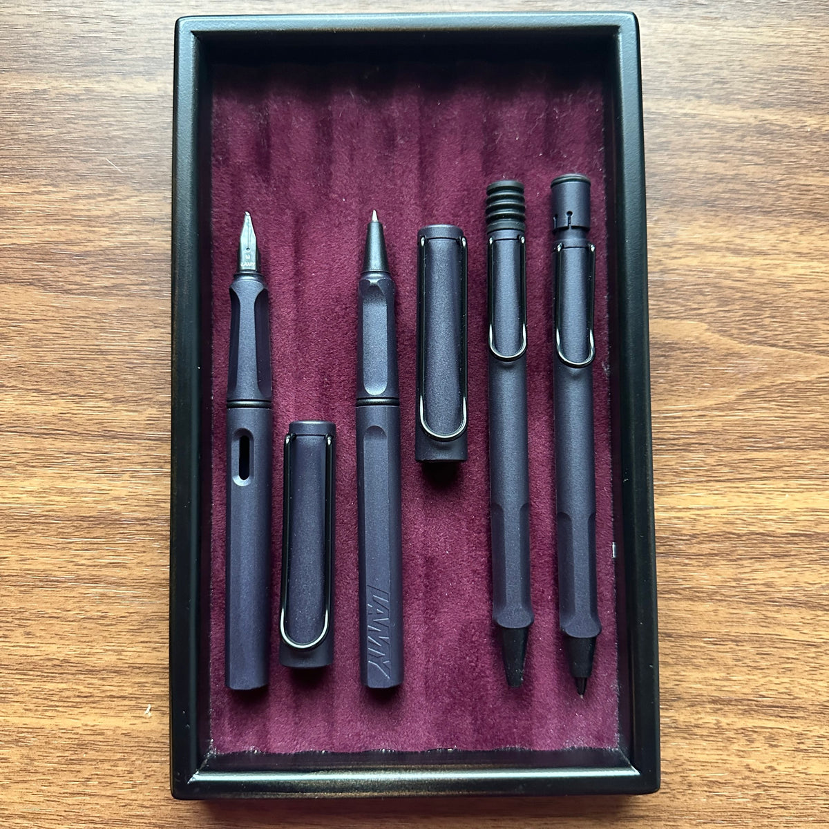 Lamy Safari Standard Rollerball Pen Steel Black