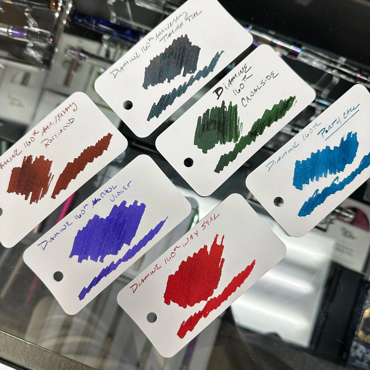 Diamine 160th Anniversary Inks Swatches of All Colors