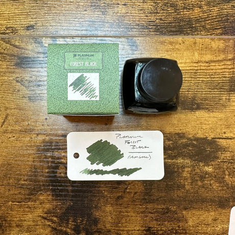 Platinum Classic Iron Gall Inks Forest Black Swatch