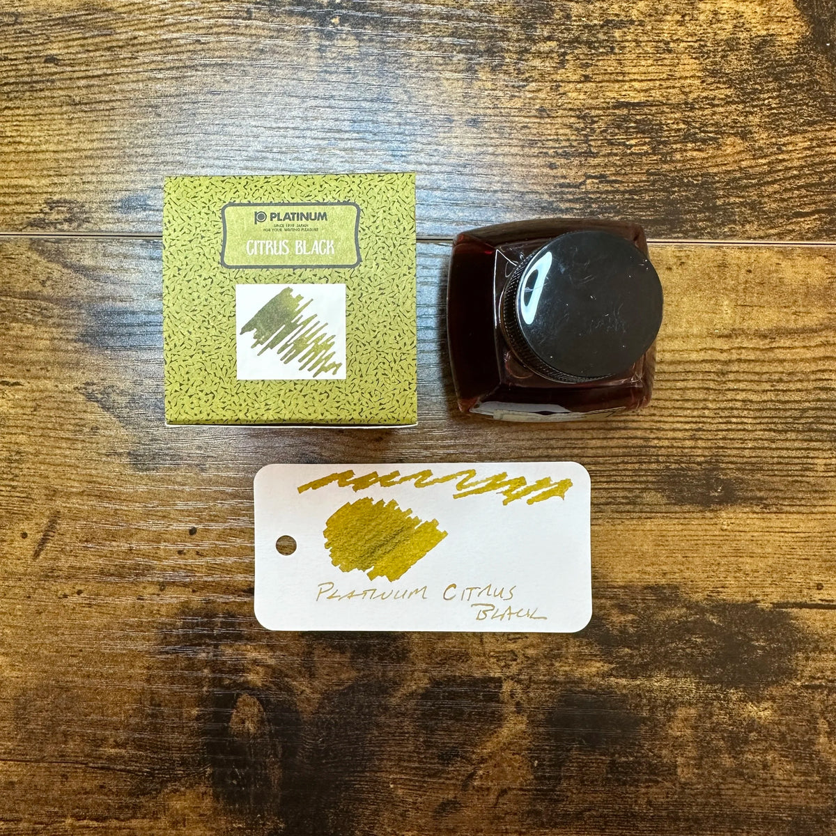 Platinum Classic Iron Gall Inks Citrus Black Swatch