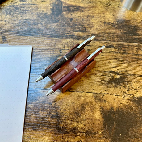 Pilot S20 Ballpoint Pens Angled on Pen Stand