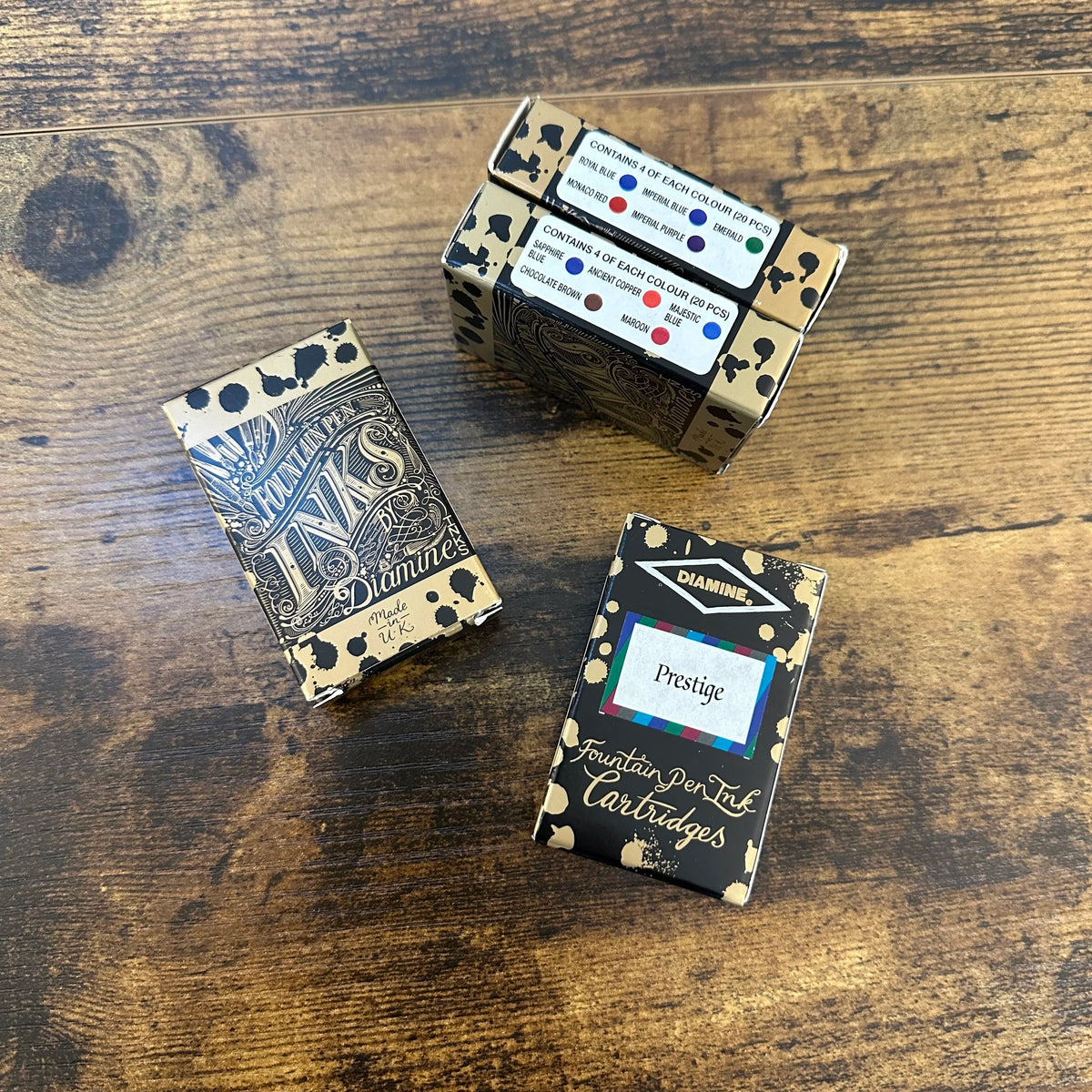 Diamine Fountain Pen Ink Cartridges (Prestige)