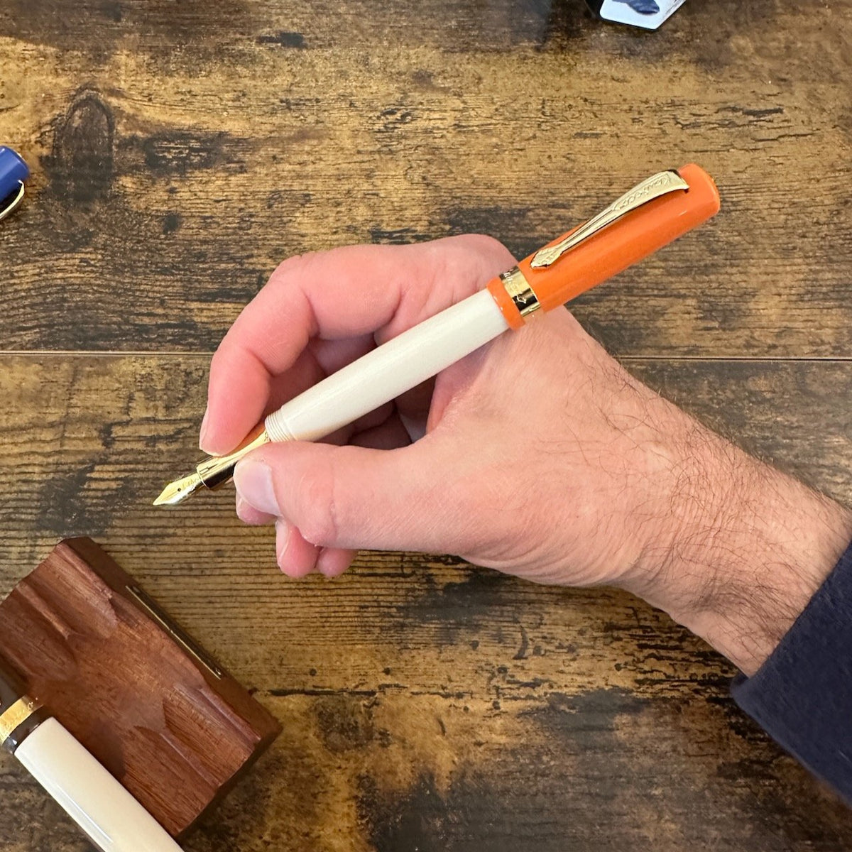 Kaweco Student Fountain Pens 70s Soul in-hand Posted