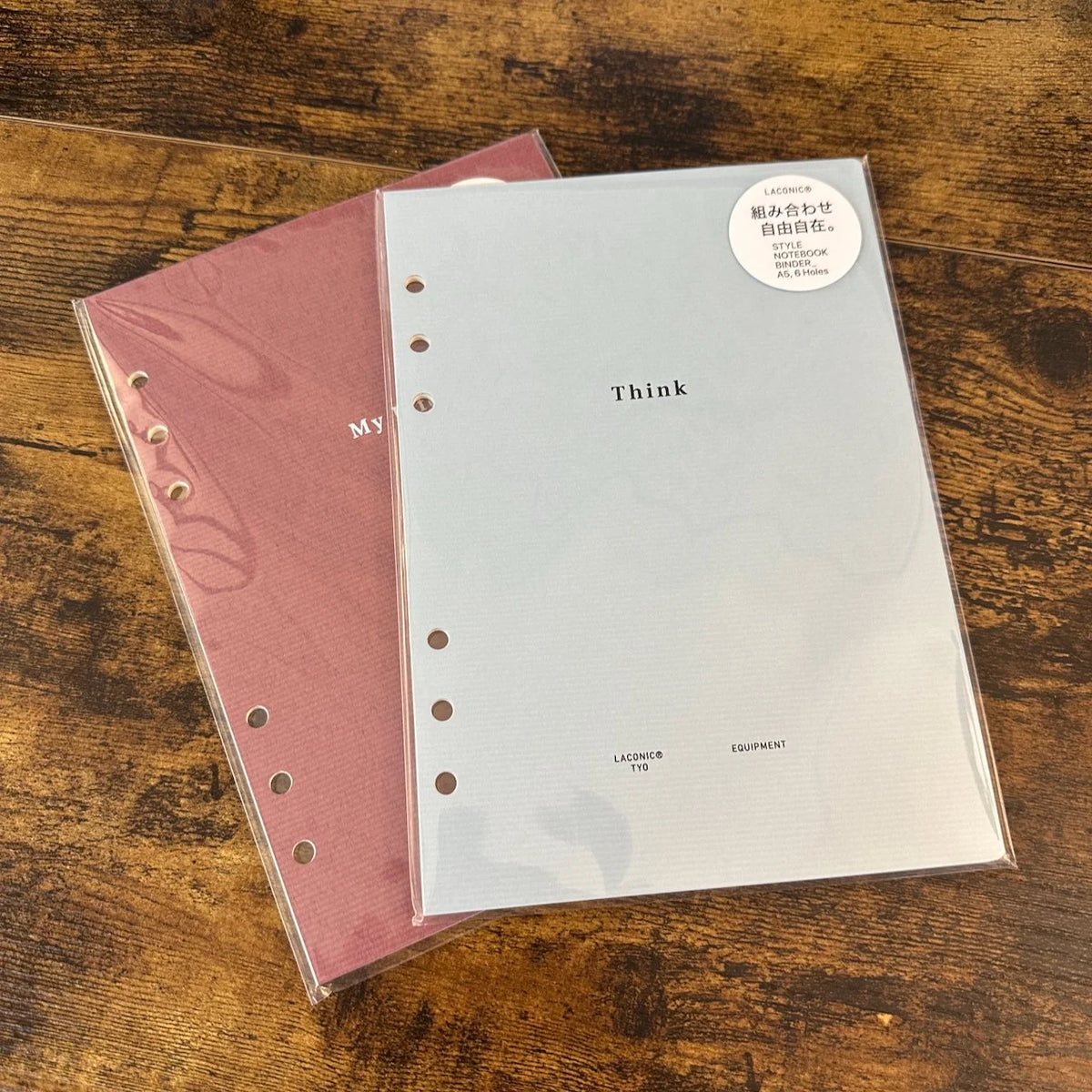 Laconic Style A5 6-Ring Binder Inserts / Creativity and Life Logging