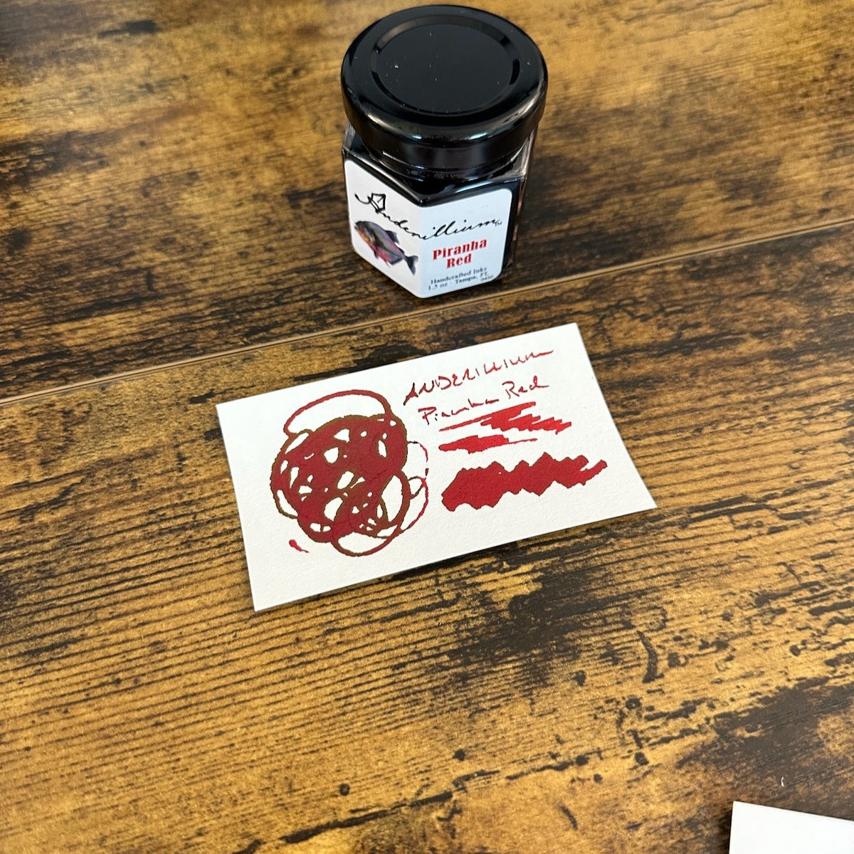 Anderillium Inks Piranha Red Swatch