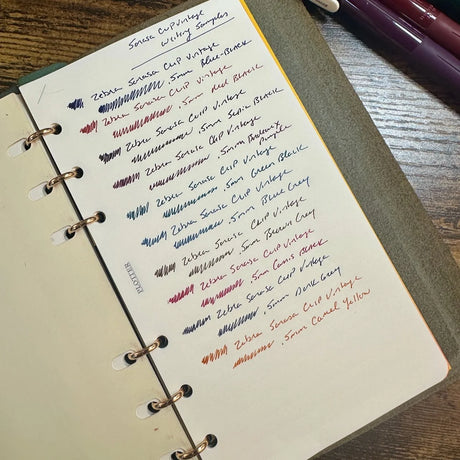 Zebra Sarasa Clip Gel Pens / Vintage Colors