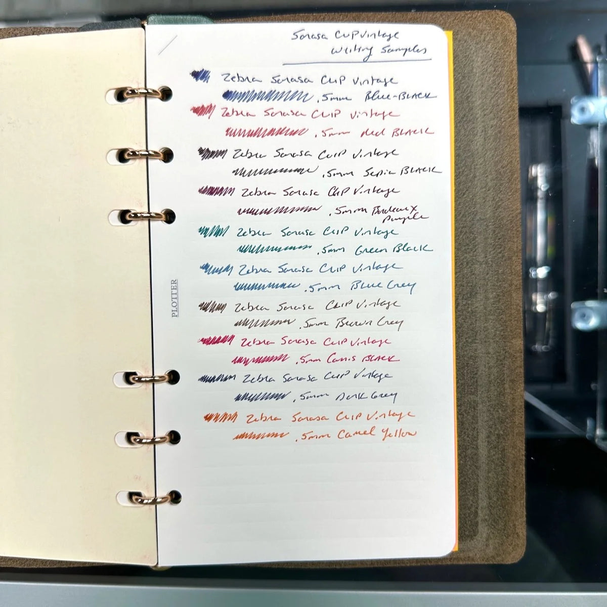 Zebra Sarasa Clip Gel Pens / Vintage Colors