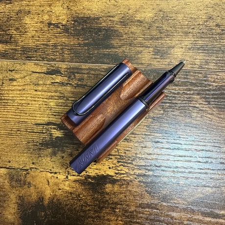 Lamy AL-Star Dark Dusk Rollerball Pen Uncapped