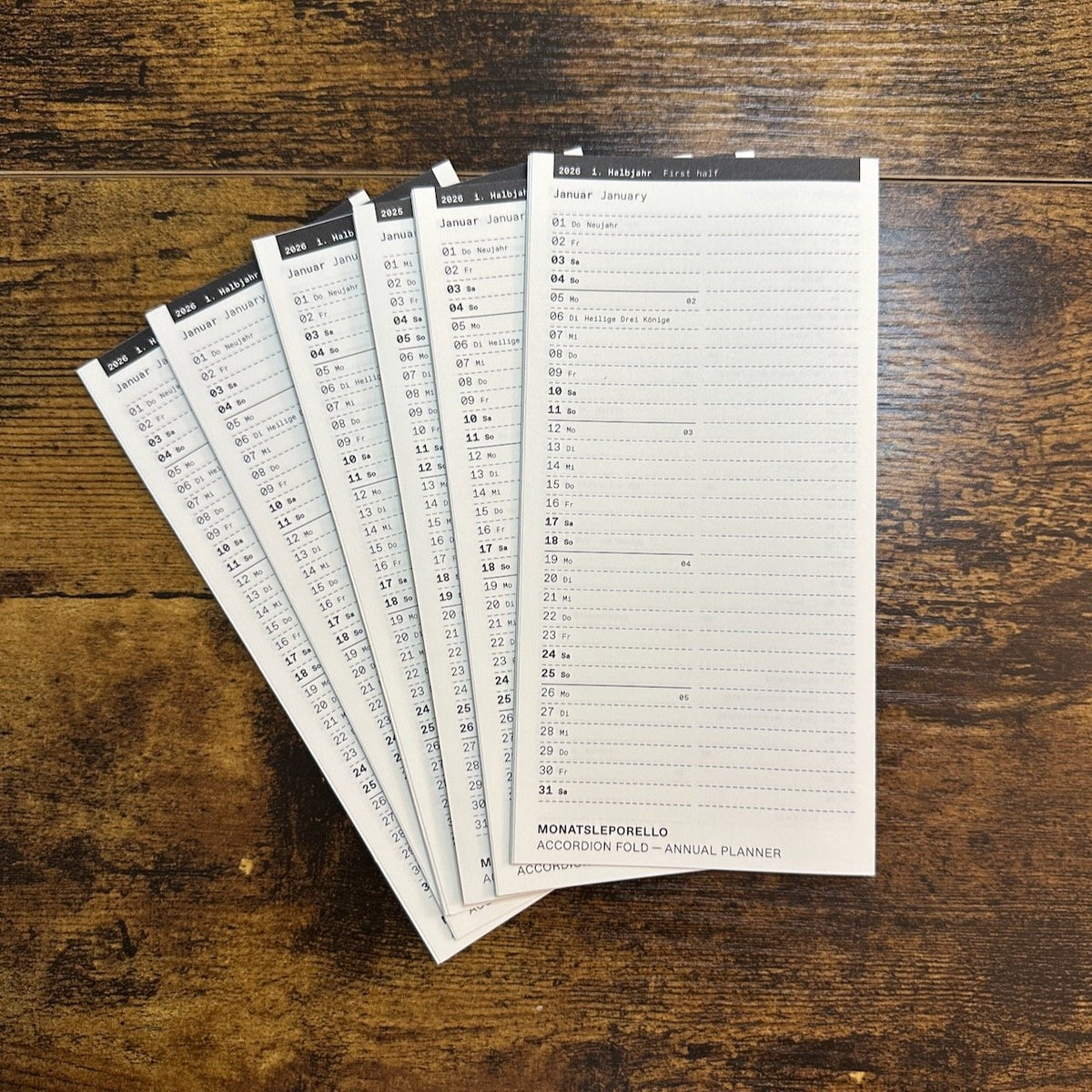 Roterfaden Taschenbegleiter Notebooks Accordion Planner