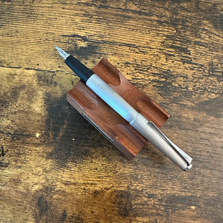 Lamy Studio Fountain Pen Brushed Stainless Posted