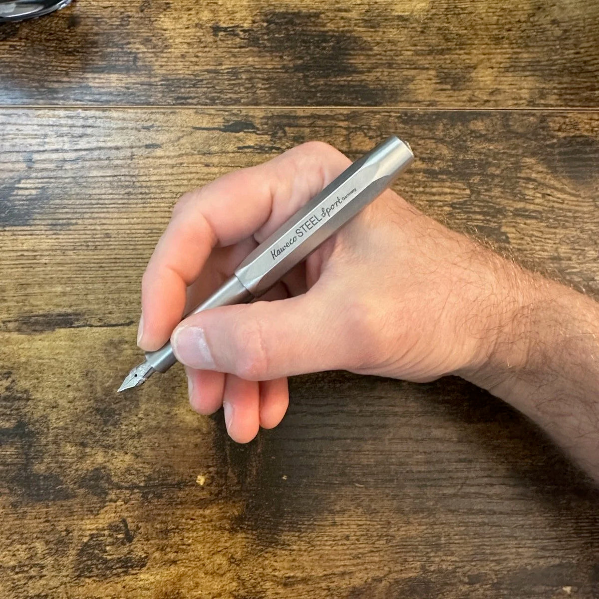 Kaweco Stainless Steel Sport In Hand